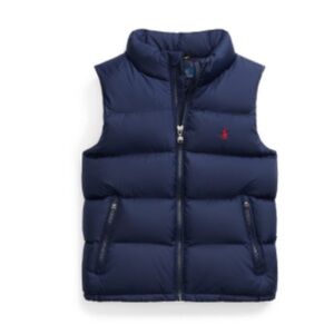 Ralph Lauren Kids Blue Quilted Vest